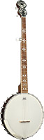 Ashbury AB-44-5 5 String Banjo, Burl Walnut