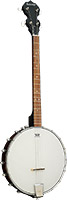 Blue Moon BJ-10T Tenor Banjo. Openback Beveled mahogany pot. Bound mahogany neck with rosewood fingerboard. 19 Frets