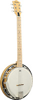 Ashbury AB-65-G Guitar Banjo, Maple Resonator Rolled brass tone ring. Maple bound maple neck. Maple fingerboard.22 Frets
