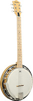 Ashbury AB-65G Guitar Banjo, Maple Resonator Rolled brass tone ring. Maple bound maple neck. Maple fingerboard.22 Frets