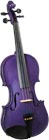 Cremona SV-75PP 3/4 Size Novice Violin. Purple Outfit. Sparkling Purple. Handcarved solid spruce top and maple body. Prelude