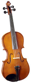Cremona SVA-100 16inch Premier Novice Viola Outfi Select hand-carved spruce top and hand-carved maple back. Prelude strings