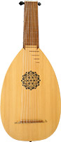 Atlas BL-01 Lute 8 course 11 Maple ribs, ebony pegs