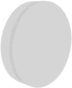 Glenluce Kinvarra 16inch Tuneable Bodhran 5inch rim with an arm cut-out. 8 point brass keyless internal tuning system