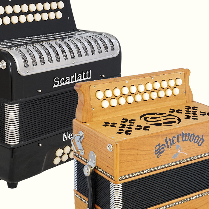 2-Row Diatonic Melodeons