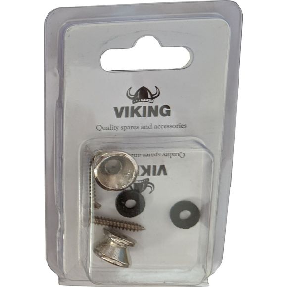 Viking GSB-10N Nickel Strap Buttons, Pair (GR10011N)