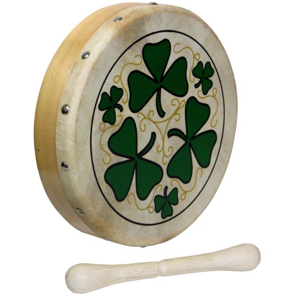Glenluce 8inch Drum, Shamrock design (GR16020C)