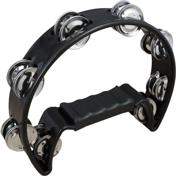 Atlas AP-04K Half Moon Tambourine, Black (GR19034K)