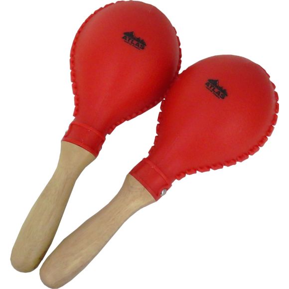 Atlas AP-L620 Plastic Maracas, Red (GR19054)