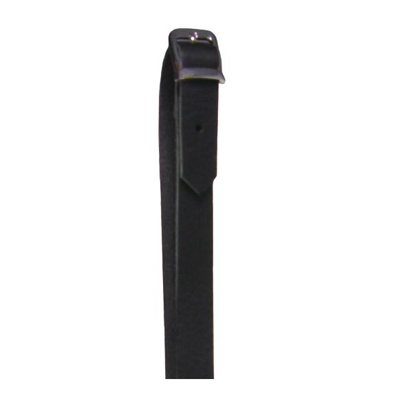 Manifatture MS-102 Leather Mandolin Strap, Black (GR31098K)