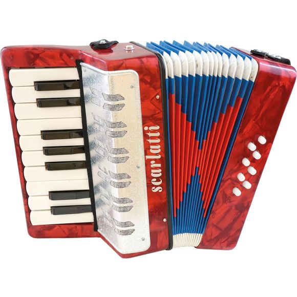Scarlatti Child's Piano Accordion, Red (GR41000R)