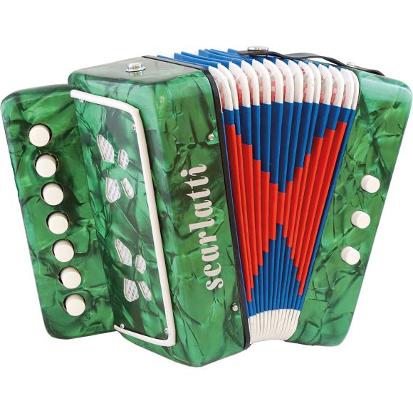 Scarlatti BAMBINO Child's 7 Key Melodeon, Green (GR42000G)