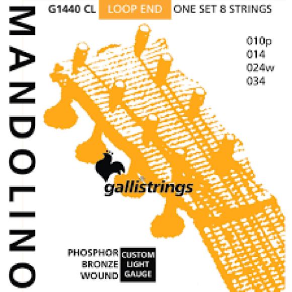 Galli G1440CL Mandolin Strings, Ph/Bz. Light (GS31603)