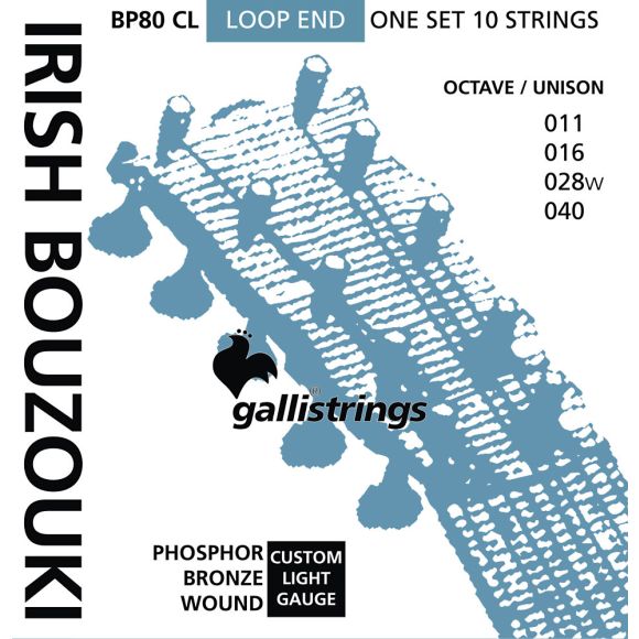 Galli BP80CL Irish Bouzouki, Light Gauge (GS33614)