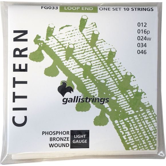 Galli FG033 Cittern String Set, Loop Ended (GS34610)