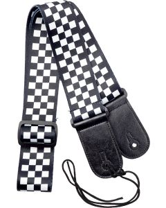 Viking VGS-40 Fabric Guitar Strap. Chequered (GR59120)