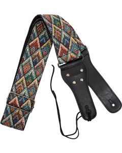 Viking VGS-51 Woven Guitar Strap. Diamonds (GR59131)